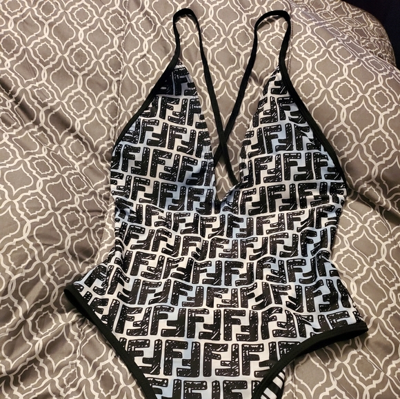 white fendi swimsuit